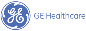 A green background with the ge logo in blue.